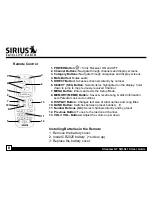 Предварительный просмотр 8 страницы Sirius Satellite Radio Streamer GT SIR-SL1C User Manual