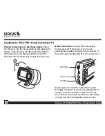 Preview for 4 page of Sirius Satellite Radio Streamer GTR SIR-GTRH1 Installation Manual