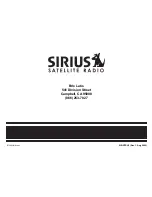 Preview for 8 page of Sirius Satellite Radio Streamer GTR SIR-GTRH1 Installation Manual