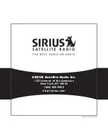 Предварительный просмотр 20 страницы Sirius Satellite Radio SUHC1 Installation Manual