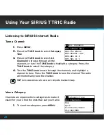 Предварительный просмотр 28 страницы Sirius Satellite Radio TTR1C User Manual