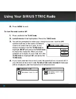 Предварительный просмотр 38 страницы Sirius Satellite Radio TTR1C User Manual