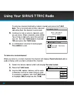 Предварительный просмотр 40 страницы Sirius Satellite Radio TTR1C User Manual