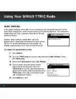 Предварительный просмотр 42 страницы Sirius Satellite Radio TTR1C User Manual