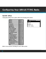 Предварительный просмотр 50 страницы Sirius Satellite Radio TTR1C User Manual