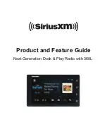 Sirius XM RAdio 360L Product And Feature Manual preview