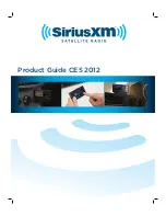 Sirius XM RAdio CES 2012 Product Manual preview