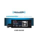 Sirius XM RAdio Commander Touch Instruction Manual предпросмотр