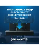 Sirius XM RAdio Dock & Play PowerConnect User Manual предпросмотр