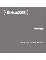 Предварительный просмотр 1 страницы Sirius XM RAdio Home Kit User Manual