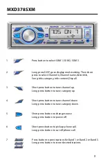 Предварительный просмотр 3 страницы Sirius XM RAdio JENSEN MXD378SXM Manual