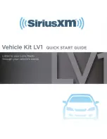 Preview for 1 page of Sirius XM RAdio Lynx LV1 Quick Start Manual