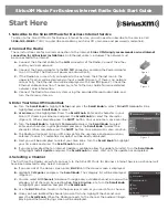 Sirius XM RAdio Music For Business Quick Start Manual preview