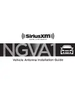 Предварительный просмотр 1 страницы Sirius XM RAdio NGVA1 Installation Manual