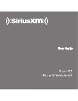 Sirius XM RAdio Onyx EZ User Manual preview