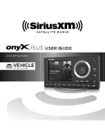 Preview for 1 page of Sirius XM RAdio Onyx Plus User Manual