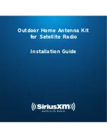 Preview for 1 page of Sirius XM RAdio Outdoor Home Antenna Kit
for Satellite Radio Installation Manual