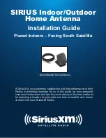 Preview for 1 page of Sirius XM RAdio Outdoor Home Antenna Kit Installation Instructions Manual