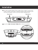 Предварительный просмотр 24 страницы Sirius XM RAdio Portable speaker dock User Manual