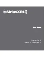 Предварительный просмотр 1 страницы Sirius XM RAdio Starmate 8 User Manual