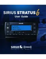 Предварительный просмотр 1 страницы Sirius XM RAdio Stratus 6 User Manual