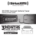 Sirius XM RAdio SXB300V1 Installation Manual preview