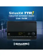 Sirius XM RAdio TTR1 User Manual предпросмотр