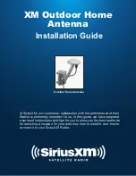 Sirius XM RAdio XM Indoor Installation Manual preview