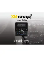 Предварительный просмотр 1 страницы Sirius XM RAdio XM Snap! User Manual