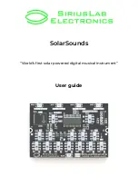 SiriusLab Electronics SolarSounds User Manual предпросмотр