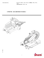 Sirman M 220C: M 220A.I.C: M 250C: M 275C Operating And Maintenance Manual предпросмотр