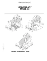 Preview for 1 page of Sirman MNT 300 Operating And Maintenance Manual