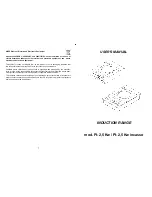 Sirman PI-2,5 Kw User Manual предпросмотр