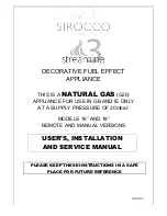 Sirocco 16" User, Installation And Service Manual preview