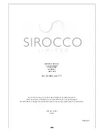 Предварительный просмотр 24 страницы Sirocco 16" User, Installation And Service Manual