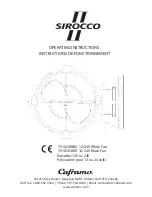 Sirocco 7010CABBX Operating Instructions Manual предпросмотр