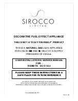 Sirocco REMOTE ECO 1 Installation & Service Manual preview