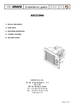 SIROCO ARIZONA Installation Manual preview