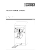 Предварительный просмотр 1 страницы Sirona C8+ Cabinet S Operating Instructions Manual