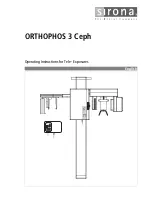 Preview for 1 page of Sirona orthophos 3 ceph Operating Instructions Manual