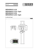 Sirona ORTHOPHOS SL 2D Installation Manual preview