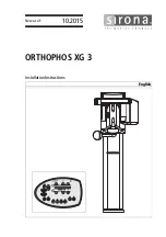 Preview for 1 page of Sirona orthophos xg 3 Installation Instructions Manual