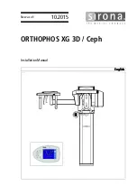 Preview for 1 page of Sirona Orthophos XG 3D/Ceph Installation Manual