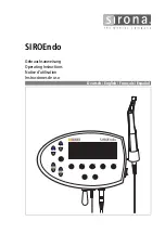 Sirona SIROendo Operating Instructions Manual preview