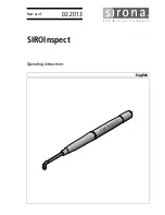 Sirona SIROInspect Operating Instructions Manual preview