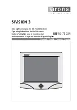 Sirona SIVISION 3 Operating Instructions Manual preview