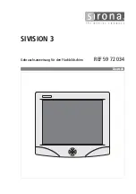 Предварительный просмотр 5 страницы Sirona SIVISION 3 Operating Instructions Manual