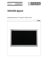 Preview for 1 page of Sirona SIVISION Digital Operating Instructions Manual