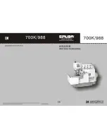 Siruba 700K/988 Instruction Book preview