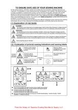 Предварительный просмотр 2 страницы Siruba BH780 Instructions And Parts List